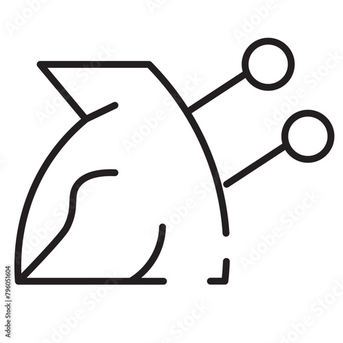 Back Chinese Medicine Line Icon