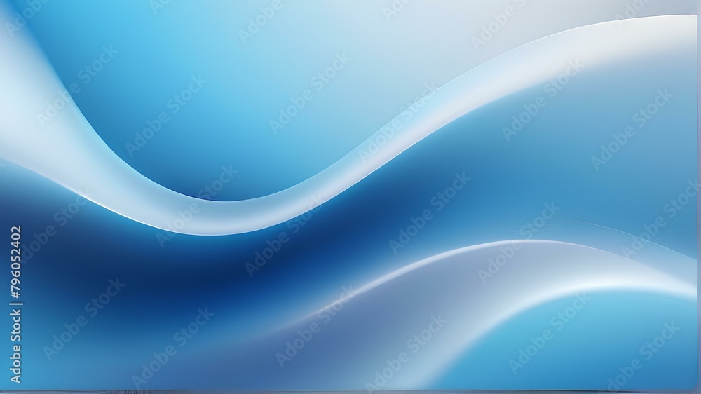 Obraz premium wavy blue wallpaper. Wave blue gradient background. Abstract blue color background. Gradient Blue liquid background.