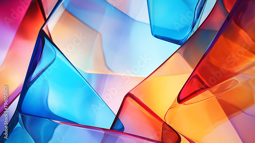 Abstract colorful glass background