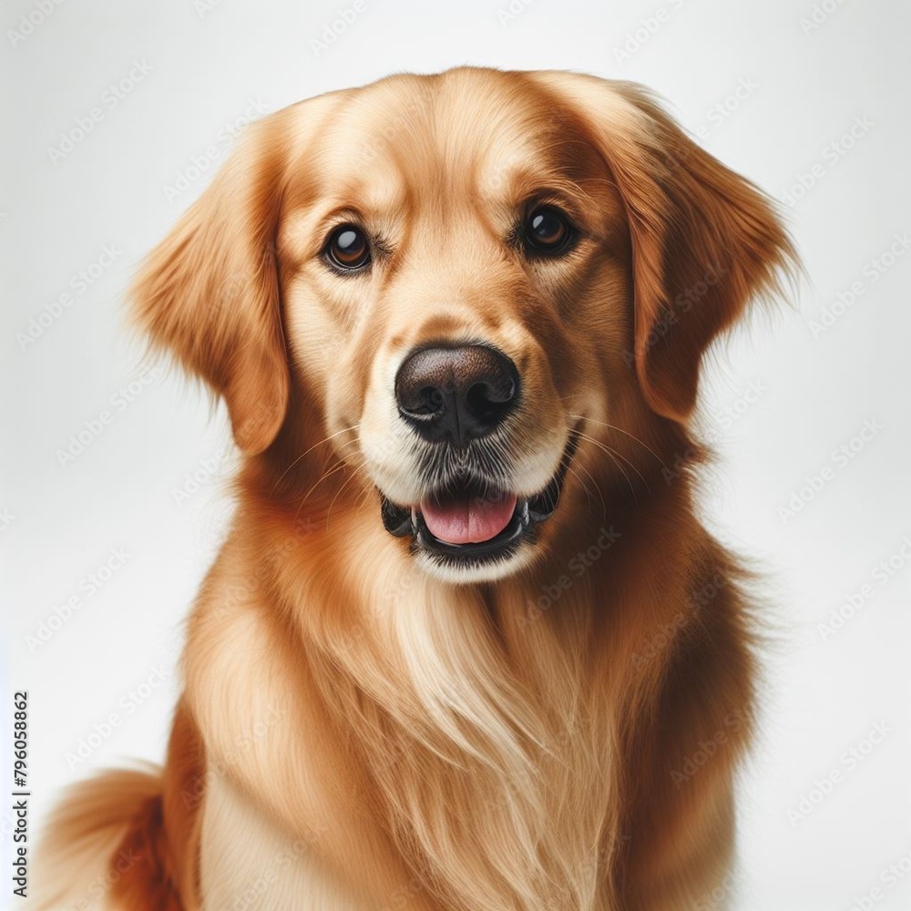 A beautiful image of a dog on a white background A beautiful image of a dog on a white background