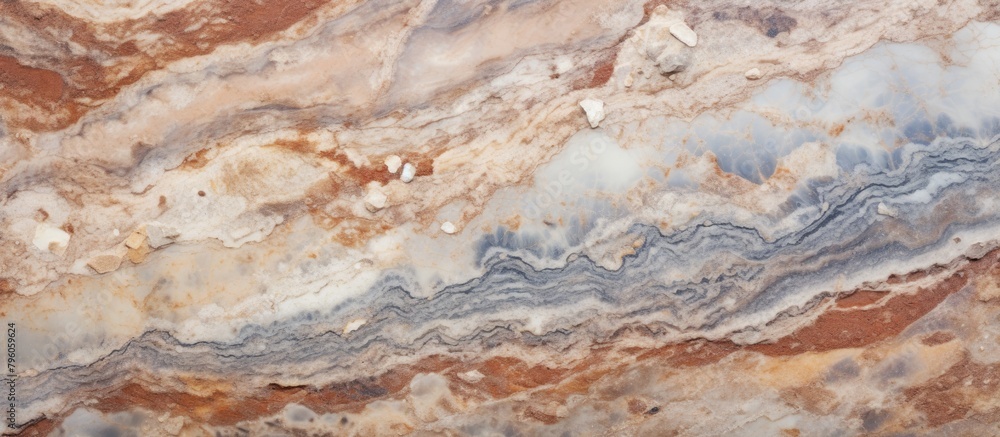 Naklejka premium A marble slab with a huge piece of solid marble