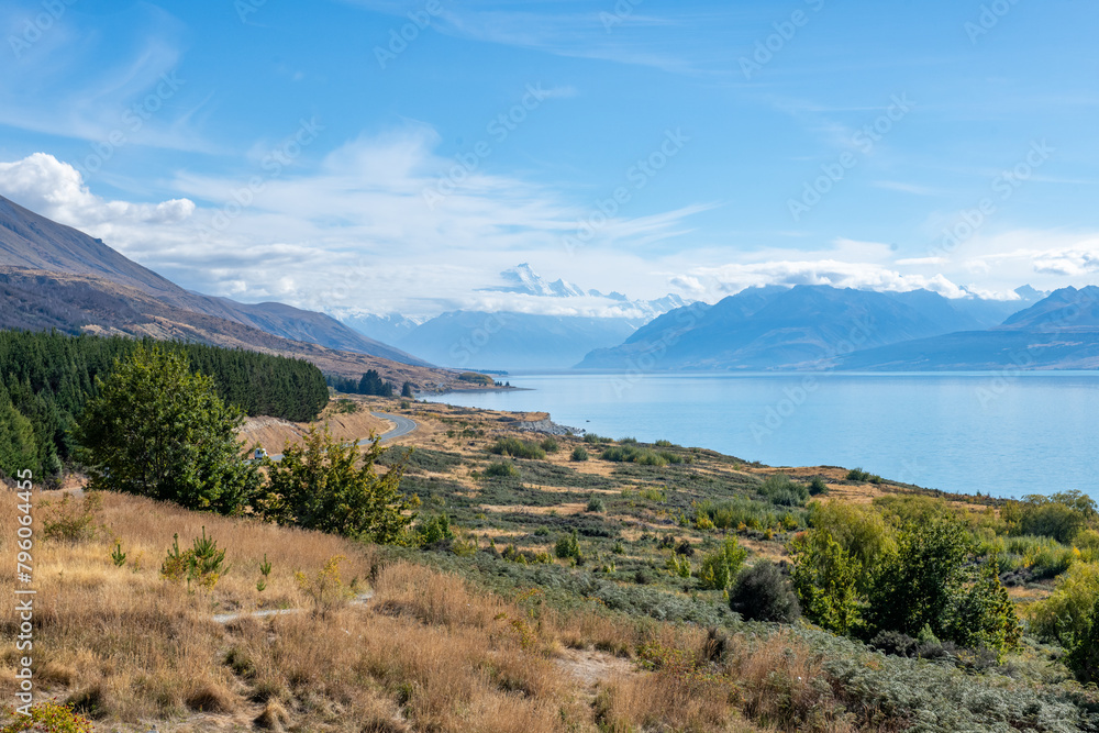 Lake Benmore New Zealand - summer Lake Benmore New Zealand - summer