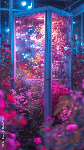 Discover unexpected beauty as a telephone booth transforms into a haven of blooming flowers in the most unlikely of places.