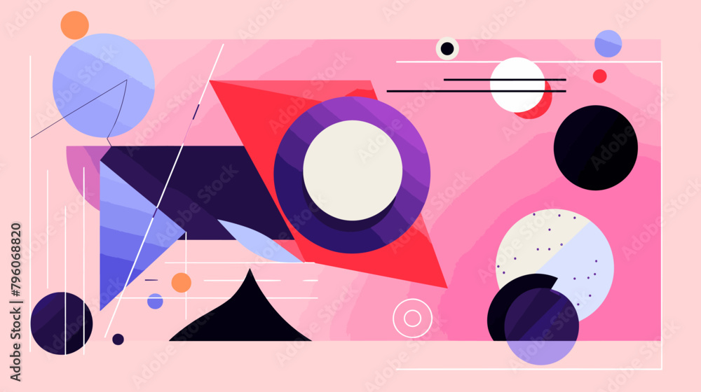 Obraz premium Concept vector illustration of presentation background.