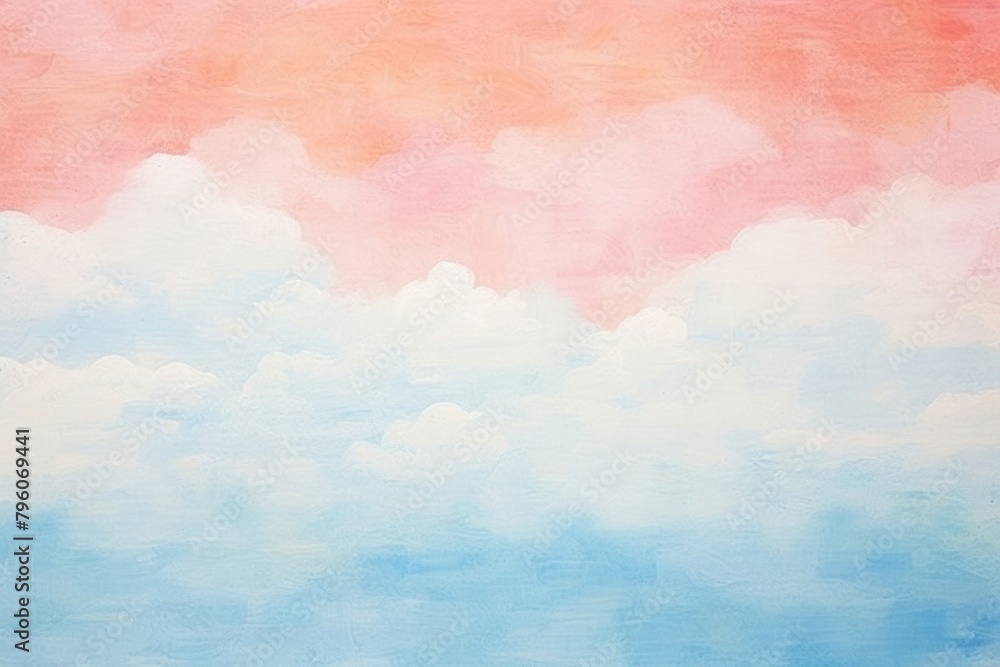 Cloud abstract painting outdoors
