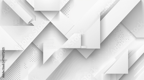 abstract white background. Modern white background design. White and grey gradation geometric background. Banner web template abstract white square shape with futuristic concept background. 