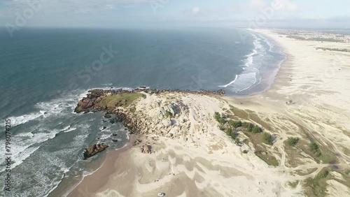 Aerial view of Cigana Beach and Cardoso Beach - Laguna, Santa Catarina, Brazil photo