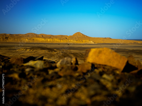 Landscape of the Wadi el Gemal. Egypt.