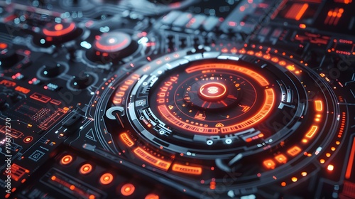 Wallpaper Mural HUD interface technology Torontodigital.ca