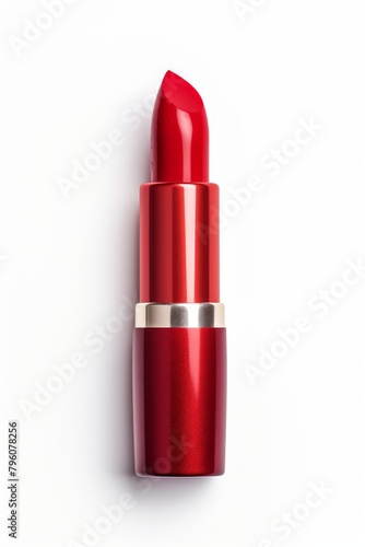 red lipstick isolated on white background