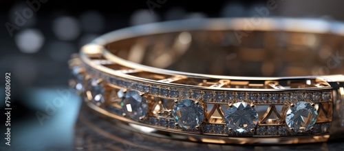 beautiful jewelry, close-up view of fancy rings, gems, diamonds