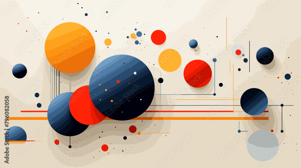 Obraz premium Concept vector illustration of presentation background.