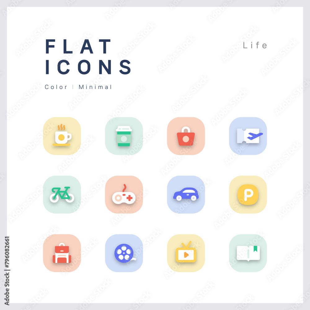 Minimal Flat icon set_life01 Minimal Flat icon set_life01