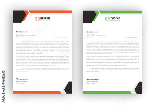 Minimal Corporate Letterhead Layout,corporate modern letterhead design template. company business letterhead template design

