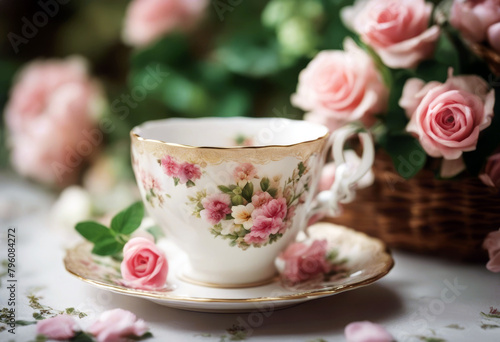 'Mother's flowers teacup Day Greeting Flower Nature Spring White Beauty Card China Pink Mother Yellow Day Pastel Text Sweet Springtime Bouquet Dishes Feminine Doily Teacup Daffodils Forget-me-not'