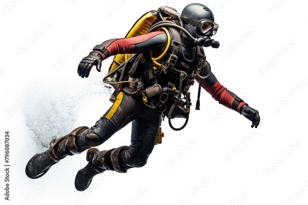 Scuba diver diving sports helmet adult.