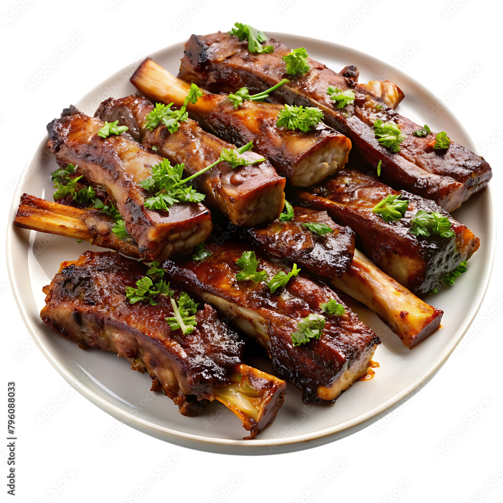 platter of tender beef ribs platter of tender beef ribs