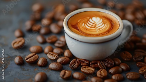 Indulge in a Luxurious Cup of Coffee: A Daily Ritual for Enthusiasts. Concept Coffee Brewing Tips, Specialty Beans, Barista Techniques, Coffee Culture, Espresso Creations