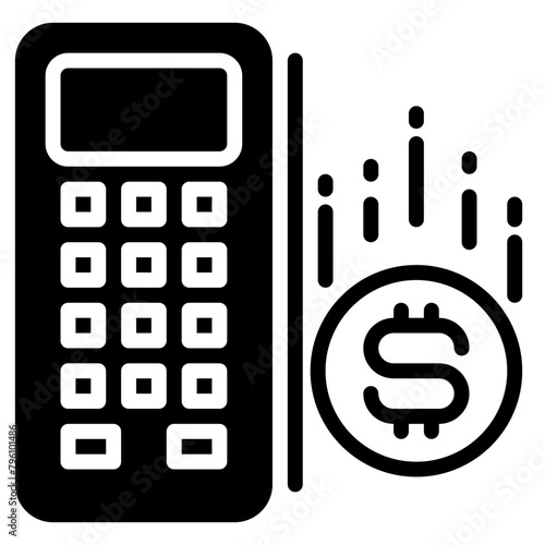 EDC icon, glyph icon style