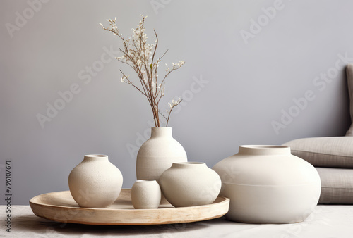 Serene Elegance: Modern Ceramic Vase Collection © evening_tao