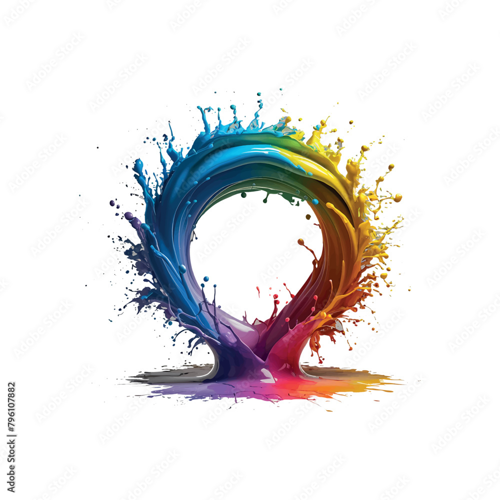 Vibrant Paint Splash - Abstract Art Design Vibrant Paint Splash - Abstract Art Design