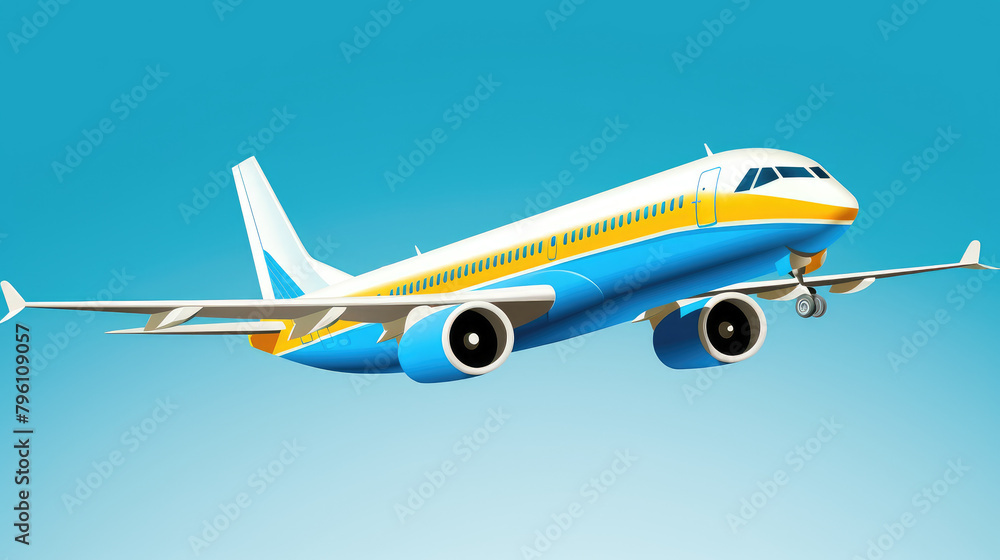 Soaring High: Modern Airplane in the Sky Soaring High: Modern Airplane in the Sky