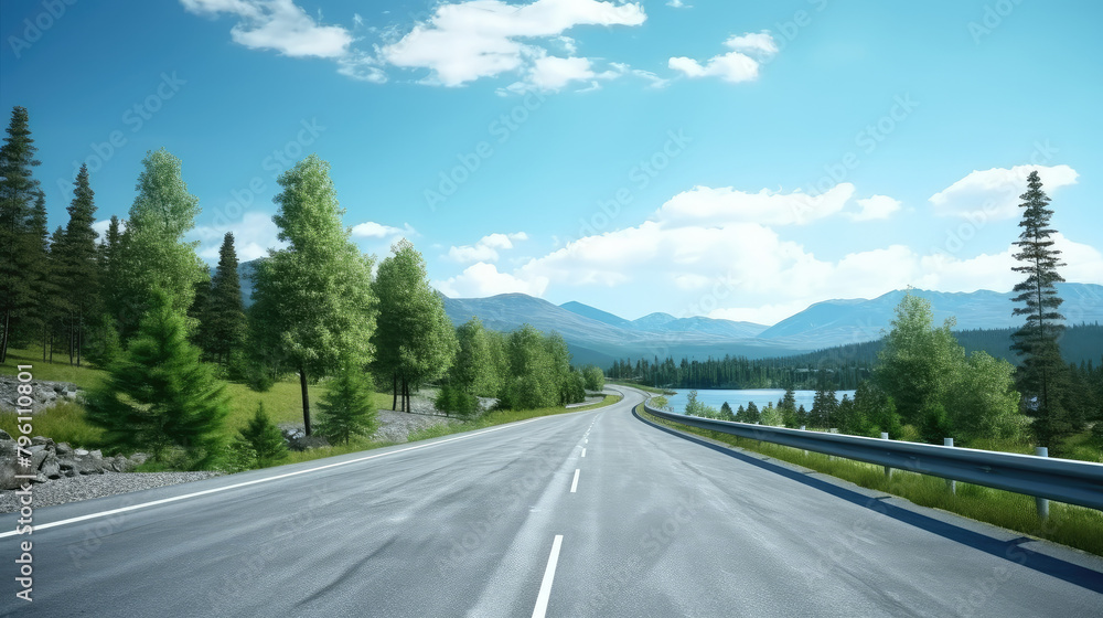 Serene Mountain Highway: A Journey Through Nature Serene Mountain Highway: A Journey Through Nature