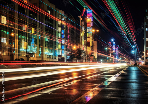 Urban Night Life: Speed and Lights © evening_tao