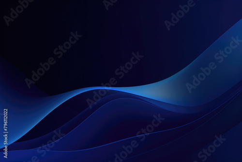 Elegant Blue Abstract Waves Design