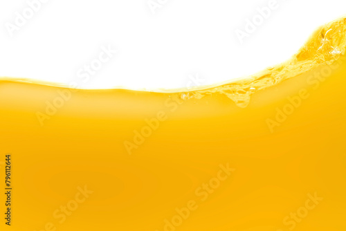 Close up bright orange juice texture for health and nature waves