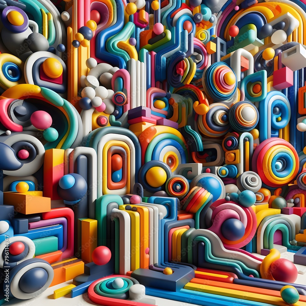 Vibrant Abstract Colorful Sculptures Captivating Art Vibrant Abstract Colorful Sculptures Captivating Art