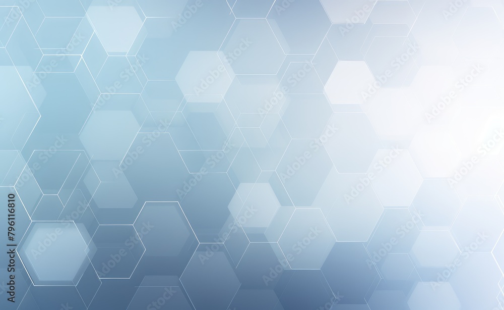 Fototapeta premium Abstract Blue Hexagonal Geometric Background