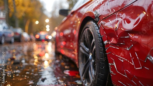 Car insurance covers financial losses from accidents collision damage waivers cover collisions. Concept Car Insurance, Collision Damage Waivers, Financial Protection, Accident Coverage photo