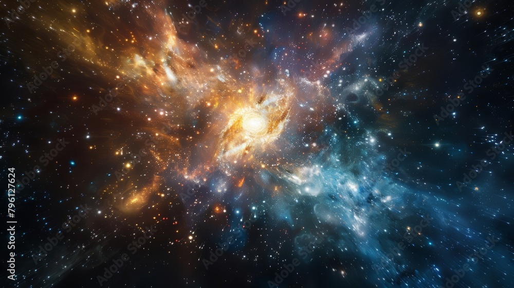 Fototapeta premium Each flick of the focus brings new celestial treasures into view leaving me in awe as I peer deeper into the depths of the universe..