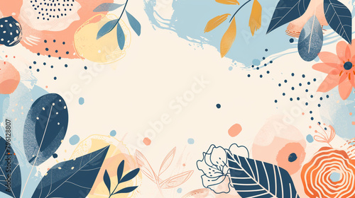 floral background design in modern style
