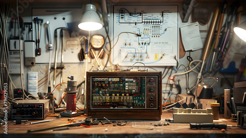 Inside the Intricate World of Radio Repair: A Journey through Tools, Components and Schematics