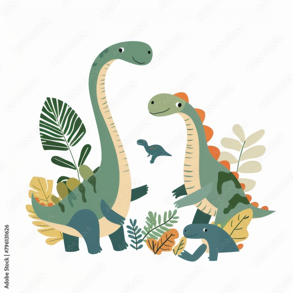 Cartoon charecter smiling happiness drawing of cute baby dinosaur in pastel color Cartoon charecter smiling happiness drawing of cute baby dinosaur in pastel color
