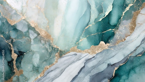 icicles on the ice, "Aqua Essence: Watercolor Marble and Granite Textures"