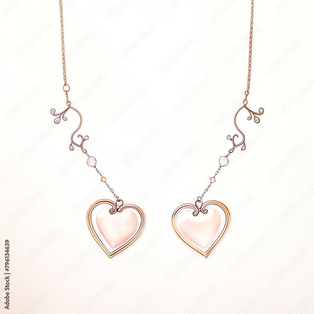 Fototapeta premium Heartshaped jewelry
