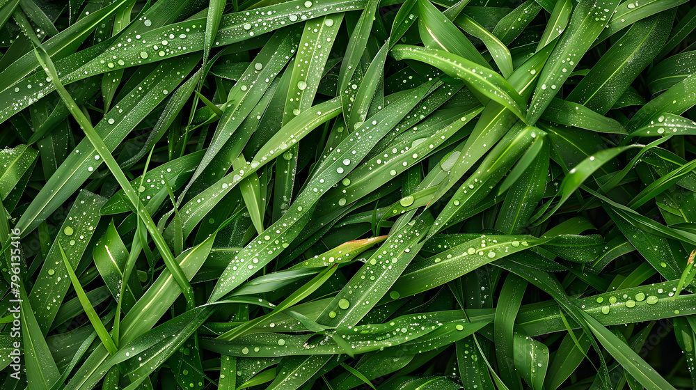 A lush green field with droplets of water on the grass. The droplets are scattered throughout the field, creating a serene and peaceful atmosphere. The grass appears to be well-maintained and healthy A lush green field with droplets of water on the grass. The droplets are scattered throughout the field, creating a serene and peaceful atmosphere. The grass appears to be well-maintained and healthy