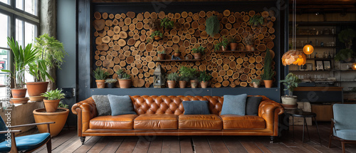 wooden wall artwork, walnut wood in dark brown colour,scandinavian style