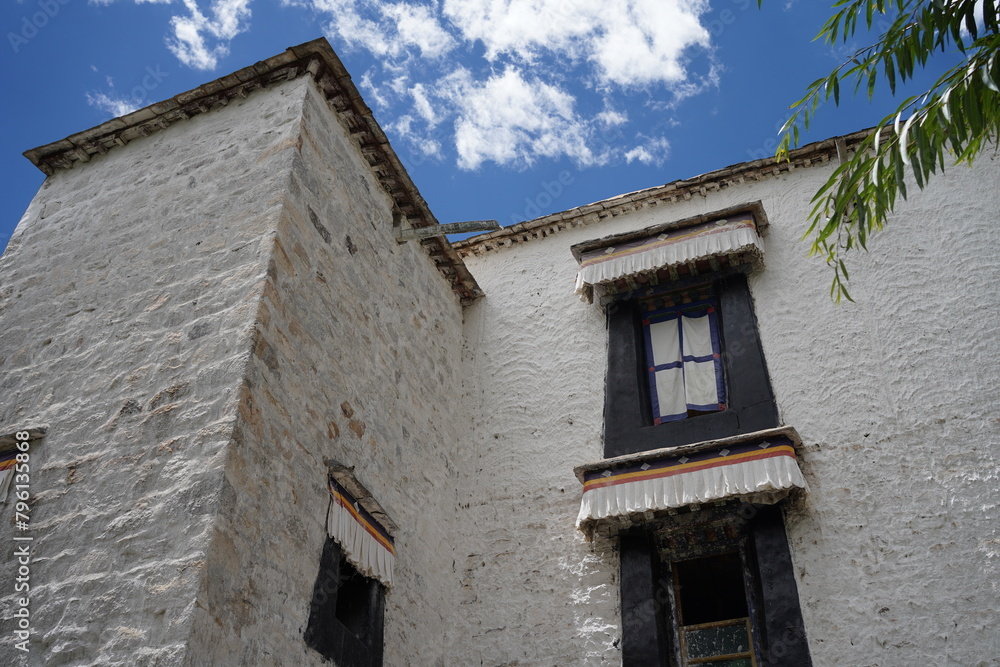 a tibetan style old house