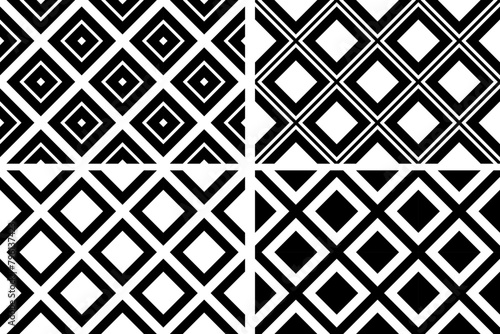 Abstract Circle  White Design Element with 3D Illusion Effect on Black Background. 