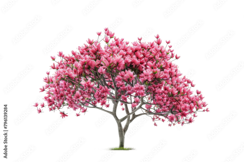 Blooming Pink Tree in Full Flower