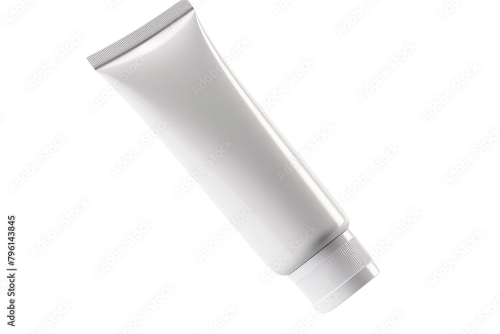 White face cream tube beauty product on Transparent Background PNG White face cream tube beauty product on Transparent Background PNG