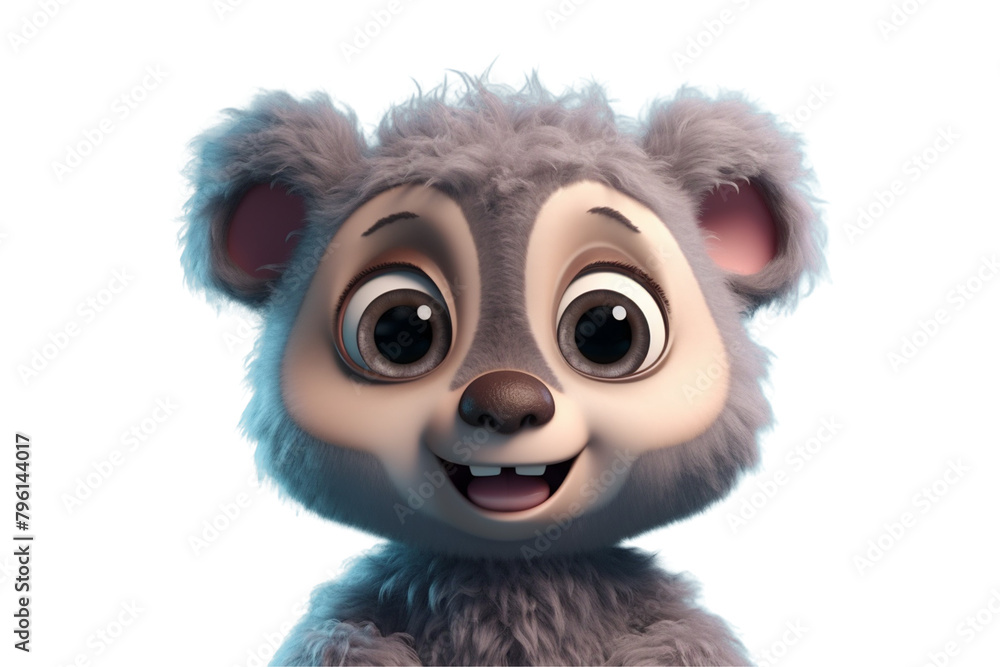 Happy furry and cute baby bear on Transparent Background PNG Happy furry and cute baby bear on Transparent Background PNG