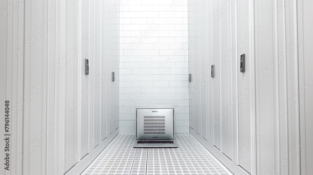 Obraz premium Large-scale data center servicing.