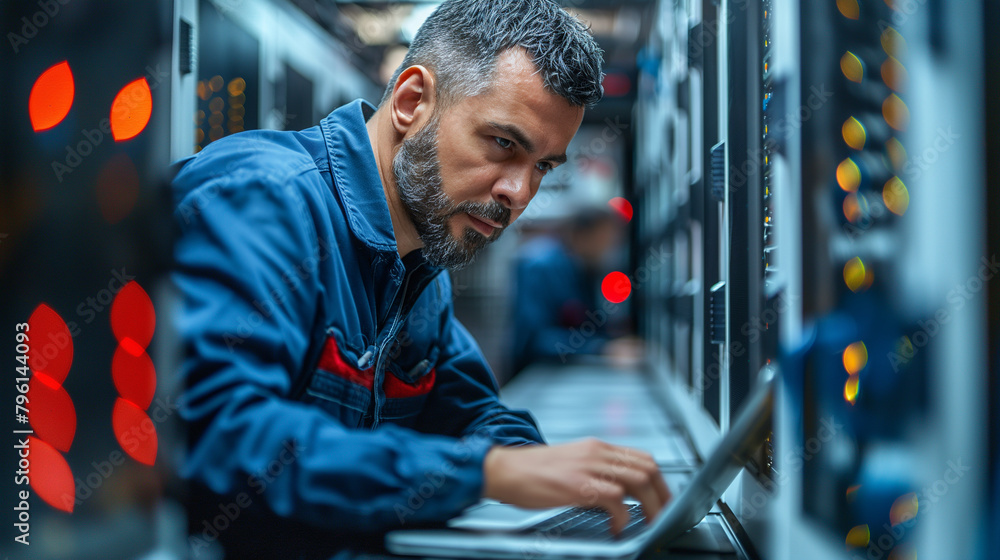 Large-scale data center servicing. Large-scale data center servicing.