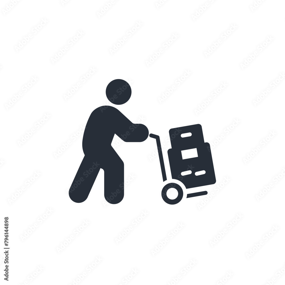 Delivery icon. vector.Editable stroke.linear style sign for use web design,logo.Symbol illustration. Delivery icon. vector.Editable stroke.linear style sign for use web design,logo.Symbol illustration.
