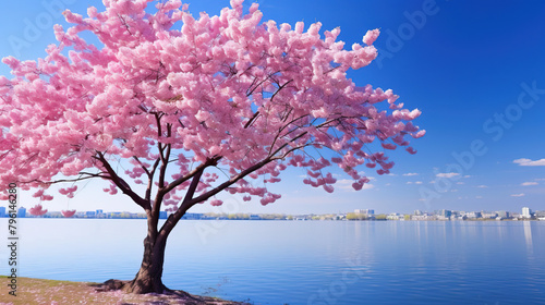 tree in bloom in spring. © Shades3d